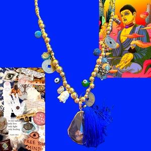 Quartz, crystal prosperity necklace